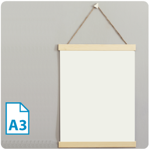 Posterschienen-Set DIN A3